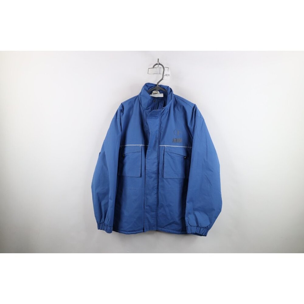Vintage 80s 90s Ocean Pacific Surfing Mens Medium Deep Pile Fleece Lined Jacket
